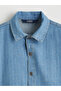 Striped Boy's Jean Shirt
