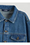 Indigo long sleeve boy's jean shirt - 2