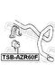Front Stabilizer Bar Bush D25 - TSB-AZR60F - 8