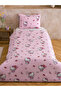 Pink Hello Kitty Printed Single Duvet Cover Set 100% Cotton - 2