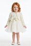 36326Pr Ecru Baby Girl Dress with Jacket - 6