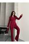 Women's One Button Double-Breasted Blazer Jacket and Straight Leg Pants Suit