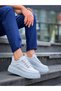 Kb-X10 Men's Casual Lace-Up Leather Sports Sneaker Shoes Cbt - White - 2