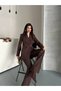 Women's One Button Double-Breasted Blazer Jacket and Straight Leg Pants Suit
