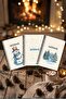 A5 Spiral 3-Pack Unlined Notebook Set - 14.8 X 21 cm 40 Sheets Notebook Winter Series 2 - 2