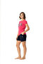 Women's Printed Fuchsia T-Shirt & Short Shorts Pajama Set Dlx-16995 - 2