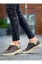 Kb-X204 Men's Casual Lace-Up Linen Sports Sneaker Shoes Kbt - Tan - 4