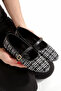 Women's Tweed Fabric Plain Beret with Buckle, Suitable for Office-Home-Daily Use Ballerinas