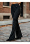 Women's Ribbed Flare Leg Tights - 2