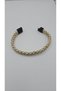 Faux Leather Cream Color Magnetic Interlocking Men's Braided Bracelet - 4
