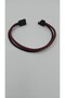Faux Leather Double Color Magnetic Snap Men's Braided Bracelet - 3