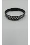 Faux Leather Magnetic Snap Men's Beaded Stone Bracelet - 4