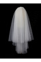 80cm Double Layer, Wedding Veil, Party Veil, Graduation Veil Off White - 3