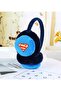 Blue Color Furry Plush Headphone with Superhero Emblem