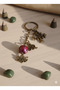 Mystic Waterfall Keychain - Tree of Life, Abundance Elephant and Lotus Talisman Antique Metal - 4