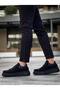 Mhd-099 Men's Lace-Up High Sole Suede Sneaker Shoes Sst - Black - 3