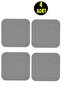 4Pcs Smoked Color Sand Pattern Wooden Turkish Coffee Cup Tea Mug Home Office Coaster Underpad
