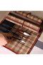 Wicker Roll Brush Pen Holder, Brush Organizer, Bamboo Pen Holder, Brush Organizer, Brush Holder, 30X26Cm - 2