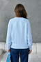 Women's Crew Neck Lace-Like Knit Soft-Textured Sweater 8430Sw - 6