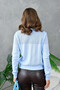 Women's Crew Neck Lace-Like Knit Sweater 10833 - 6