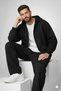 Men's Zippered Cardigan Vrebol Cut Baggy Tracksuit Set Combed Cotton Fabric - Winter Bottom Top Set - 3