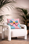 3D Colorful Button and Rainbow Bow Detailed Decorative Throw Pillow Cover (45X45 cm) - 2