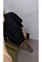 Black Mini Dress with Cape - 3