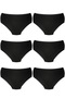 6-Pack 100% Cotton Heart Pattern High Waist Bato Women's Panties Ozten6-100 - 2