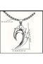 Yiwushi 1Pc Men's Wolf Tooth Pendant, Niche Design Sense Necklace Jewelry, Stainless Steel - 2