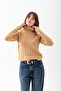High Neck Slim Fit Bodysuit, Ribbed Knit Sweater, High Neck Slim Fit Sweater. - 6