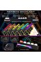 لوحة مفاتيح USB-C طراز GOMK160-RS مع إضاءة RGB، مفاتيح ميكانيكية، وتصميم مدمج متوافق مع أجهزة الكمبيوتر باللغة الإنجليزية - 6