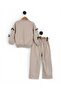 SLIM FIT! Girls' Bow Detail Wide-Leg 4-10 Years Transitional 2-Thread Sweatshirt Set, 2-Piece Set - 6