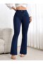 Women's Stretch Fabric Flared Pants - 8