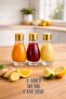 3 Pieces 50Cc Glass Leak-Proof Mirrored Gold Metal Cap Gift Fragrance Ornament Perfume Multi-Purpose Bottle 50ml