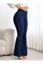 Women's Stretch Fabric Flared Pants - 6
