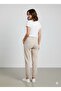 Women's Model Fabric Sweatpants with Elastic Waist and Legs - 2