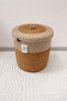 Jute Wicker Basket, Bathroom-Towel-Laundry-Dirty Clothes Basket, Hand-Touch, Kitchen- Cobalt In-1-Toy-Organizer Basket - 2