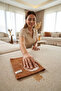 Imported Ultrafiber Carpet and Sofa Cleaning Cloth Brown Cloth 40X40 cm - 350 Gsm - 5