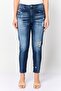 Women Stretch Fit Rip Stretchable Jeans, Navy