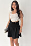 Women's Layered Smock Waist Mini Short Skirt – Summer Layers - 3