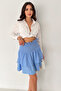 Women's Layered Smock Waist Mini Short Skirt – Summer Layers - 6