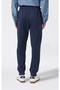 Rib Cuff Pants Men's Navy Blue Sweatpants - 221812-Bs501 - 3