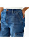 Boys Cargo Jeans – Denim – Button Waist - 4