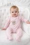 Baby Girl Newborn 100% Cotton Newborn Romper with Ruffled Sleeves - 2