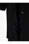 Detachable Cape Collar Cashmere Coat Belted Long Sleeve Buttoned with Pockets - 5