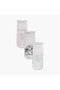 Stitch and Angel Print Ankle Length Socks - Set of 3