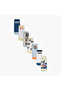 Soccer Print Ankle Length Socks - Set of 7
