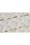 Honeycomb Patterned 3 Piece Double Bedspread - 3