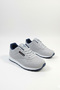 Women's Gray Navy Blue Daily Lace-Up Casual Comfortable Sole Sneaker Comfortable Soft Walking Sports Shoes - 6