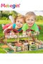 Farm Animals Playset Toys, Plastic Farm Animals Figurines and Fence Play Toy, Toy Farm Kit with Farm - 3